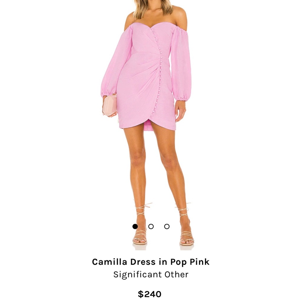 Camilla Dress in Pop Pink